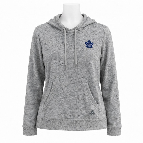 adidas Tops - Size L Adidas Women’s Toronto Maple Leafs Hoodie Grey NHL Pullover Sweatshirt
